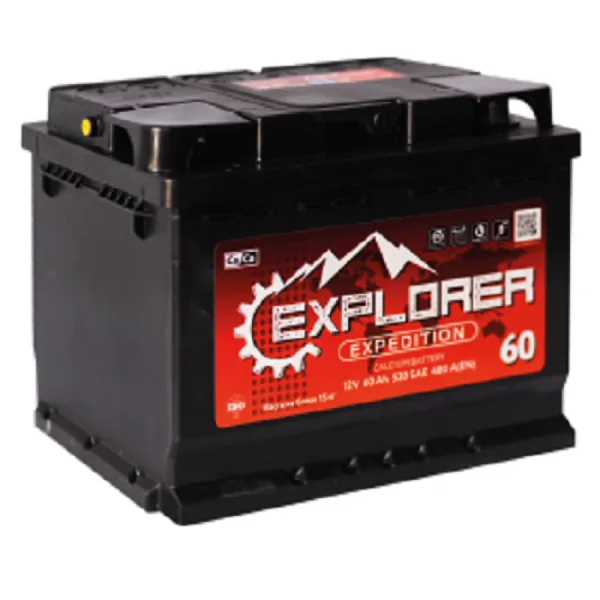 Аккумулятор EXPLORER 60 Ач 480 А (EN), прямая полярность, LN2