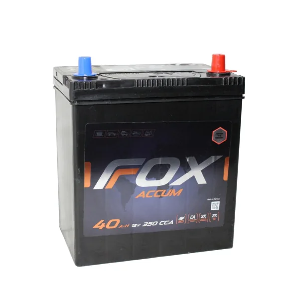 Аккумулятор FOX 40 Ач 350 А (EN), обратная полярность, B19