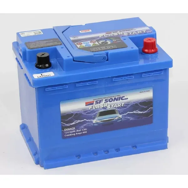 Аккумулятор SF SONIC 62 Ач 600 А (EN), прямая полярность, LN2