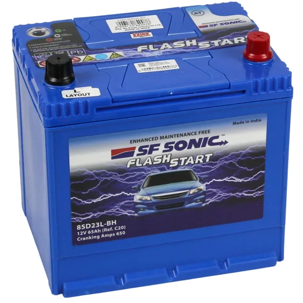 Аккумулятор SF SONIC 65 Ач 650 А (JIS), прямая полярность, D23
