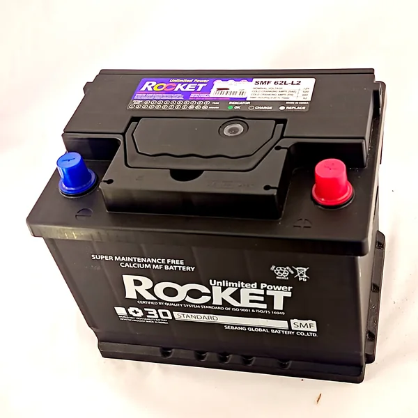 Аккумулятор ROCKET 62 Ач 480 А (EN), обратная полярность, LN2