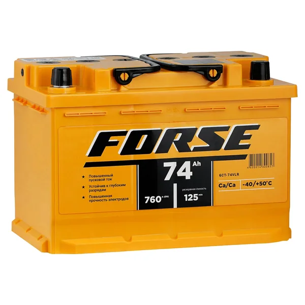 Аккумулятор FORSE 74 Ач 720 А (EN), обратная полярность, LN3