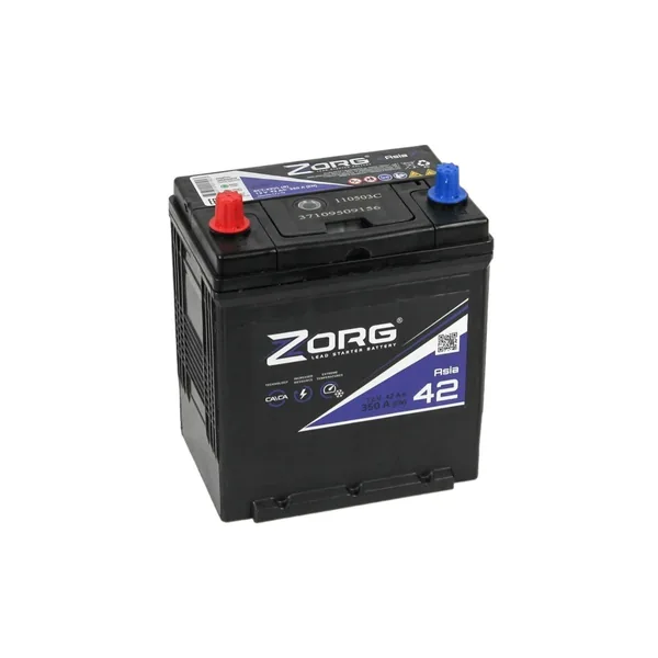 Аккумулятор ZORG ASIA 42 Ач 350 А (EN), прямая полярность, B19