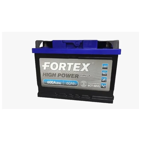 Аккумулятор FORTEX 60 Ач 500 А (EN), прямая полярность, LN2