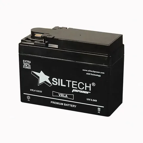 Аккумулятор SILTECH 3.5 Ач 45 А, обратная полярность, YTX4L